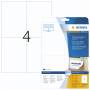 Herma - Etiketten A4 wei� 105x148 mm abl�sbar Papier 100 St.