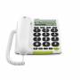 Doro - DORO PhoneEasy 312cs - Telefon mit Schnur mit Rufnummernanzeige - wei�