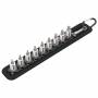 Wera - Belt A3 Sechsrund HF Zyklop Bitnuss-Satz, 9-teilig (schwarz/silber, 1/4-Antrieb)
