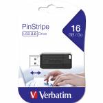 Verbatim - Pin Stripe 16 GB (schwarz)