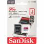 Sandisk - Ultra 1 TB microSDXC (grau/rot, UHS-I U1, Class 10, A1)