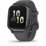 Garmin - Venu Sq 2 - 40 mm - Dunkelgrau - intelligente Uhr mit Band - Silikon - Shadow Gray - Handgelenkgr��e: 125-190 mm - An