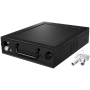 Icy Box - Wechselrahmen, 1xSATA/SAS 3,5/2,5 HDD zu 1xSATA Host in 5,25 Einbauschacht, Hot Swap, mit Schlo�, Aluminum ICY BOX