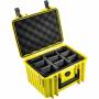 B & w International - B&W Outdoor Case Type 2000 gelb mit Facheinteilung