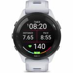 Garmin - Forerunner 265 - 46 mm - Whitestone - intelligente Uhr mit Riemen - Handgelenkgr��e: 135-205 mm - Anzeige 3,25 cm (1.