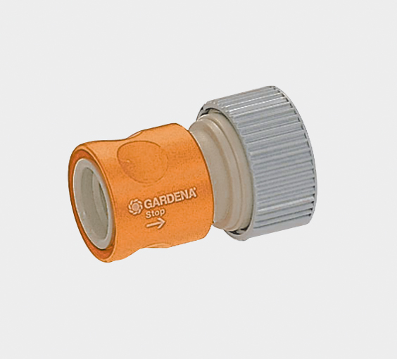 Gardena - Profi Maxi-Flow - Verbinder - mit Wasserstopp - geeignet f�r 19 mm (3/4) Schlauch (02814-20)