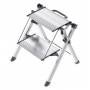 Hailo - -Werk Hailo L90 - Stufenleiter - 3 Stufen - 2 Abschnitte - Arbeitsh�he: 2,4 m - Aluminium (4443-701)