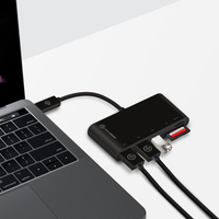 Alogic - USB-C MultiPort Adapter Card Reader 3 USB 3.0 Adapter