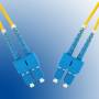 Microconnect - -网络电缆-SC/ PC 单模 (M) 转 SC/PC 单模 (M)-1 m-光纤-9/125 微米-OS2-无卤素-黄色