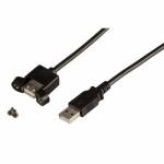 Efb-elektronik - USB2.0 Verl�ngerungskabel A-A, St.-Einbaubuchse, 1,8m, schwarz, Classic Hersteller: EFB Elektronik (K5291SW.1,8V2)