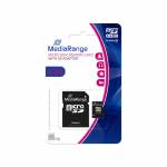 Mediarange - SD MicroSD Card 8GB SD CL.10 inkl. Adapter