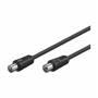 Tecline - Wentronic AK 250 B 2.5m 2.5m coaxial coaxial Noir c�ble coaxial