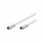 Tecline - Wentronic Goobay SAT Anschlusskabel, Wei�, 2.5 m - F-Stecker <=> F-Stecker (11724)