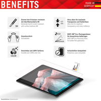 E.v.i. - DISPLEX Tablet Panzerglas (9H) f. Apple iPad 10,9/11 (2024/25) Eco-Montagerahmen L-Form, unzerbrechlich, ultra-d�nn, unsi