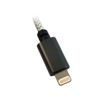 Lc-power - LC-POWER Kabel USB-Lightning-1M-8 1m black/silver,USB A auf Lightning (LC-C-USB-LIGHTNING-1M-8)