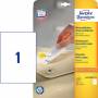 Avery - - Entfernbarer Klebstoff - wei� - A4 (210 x 297 mm) 25 Etikett(en) (25 Bogen x 1) Etiketten