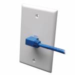 Eaton Powerware - Tripp Lite N204-003-BL-RA Rechtwinkliges - anvulkanisiertes Cat6-Gigabit-UTP-Ethernet-Kabel (RJ45 rechts abgewinkelter Stecker a