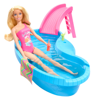 Mattel Gmbh - BRB Pool mit Puppe (blond)