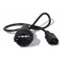 Apc - - Stromkabel - power CEE 7/7 (W) zu IEC 60320 C14 - 10 A - 61cm - Schwarz - f�r P/N: SCL500RMI1UC, SCL500RMI1UNC, SMTL750RM