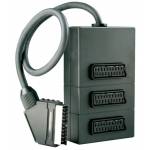 &nbsp;"Schwaiger Scart-verteiler 3-fach Schwarz-Scart-Verteiler 3-fach Schwarz-Schwaiger-Adapter/Cable"