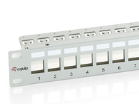Equip - 19 Patchpanel 24xKeystones FTP 1U LSA/110 RAL7035