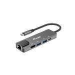 Equip - Dock 5-1 USB-C->HDMI,2xUSB3.0,GbE,100WPD 25cm si