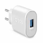 Sbs - Reiselader 10W USB-A 2,1A wei�