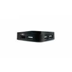 D - DUB-H4 4-Port USB2 Hub mit Netzteil schwarz retail