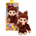 Moose Toys - Little Live Pets - My Baby Monkey Minis Brown Cherri, Kuscheltier