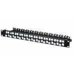 Lanview - LVN127597. Stecker: RJ-45, unterst�tze Kabeltypen: Cat5e. Produktfarbe: Schwarz, Material: Stahl, Montage: Rackeinbau. Brei