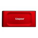 Kingston - XS1000 - SSD - 2 TB - extern (tragbar) - USB 3.2 Gen 2 (USB-C Steckverbinder) - Rot (SXS1000R/2000G)