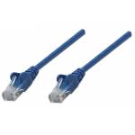Intellinet - INTELLINET Patchkabel RJ45 U/UTP Cat6 0.50m Hebelschutz blau