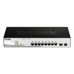 D-link - Web Smart DGS-1210-08P - Switch - verwaltet - 8 x 10/100/1000 (PoE) + 2 x Gigabit SFP - Desktop, an Rack montierbar - PoE (DGS-1
