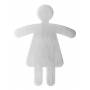 Durable - DURABLE PICTO WC-Symbol: Damen (HxB)120x91mm silber