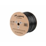 Lanberg - LCU5-12CU-0305-BK Netzwerkkabel Schwarz 305 m Cat5e U/UTP (UTP) (LCU5-12CU-0305-BK)