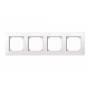 Merten - 4fach Rahmen M-Plan Polarwei� gl�nzend 515419 (515419)