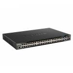 D-link - DGS 1520-52MP - Switch - L3 - Smart - 44 x 10/100/1000 (PoE+) + 4 x 2.5GBase-T (PoE+) + 2 x 10 Gigabit Ethernet + 2 x 10 Gigabit