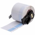 Brady - , M6-31-427-BL, Vinyl, selbstlaminierend, Blau/Transparent, matt, 25.40 x 12.70(38.10) mm, f�r Kabeldurchmesser von 4.00 - 