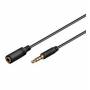 Goobay - Kopfh�rer- und Audio Verl�ngerungskabel AUX > 3,5mm 4 Pin slim (schwarz, 3 Meter)