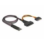 Delock - DeLOCK 62984 changeur de genre de c�ble 67-pin M.2 Key M U.2 SFF-8639/SATA 15-pin Noir