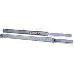 Inter Tech - 18 Teleskopschienensatz 1U 455 mm Silber