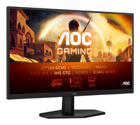 Aoc - 27G42E (68.6 cm (27 Zoll), schwarz (matt), FullHD, Fast-IPS, Adaptive-Sync, HDR, 180Hz Panel)