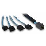 Inter Tech - Kabel SFF 8643 - 4x SATA/SAS- 0,7m Crossover