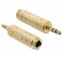 Delock - DELOCK Klinke Adapter 3,5mm -> 6,3mm St/Bu gold