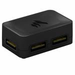 Corsair - iCUE LINK 4 Way Splitter. Produktfarbe: Schwarz, Befestigungsart: Magnetisch. Breite: 50 mm, H�he: 32 mm, Gewicht: 36 g (CX