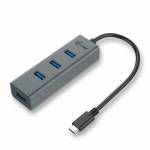 I - i-Tec USB-C 3.1 Metal HUB - Hub - 4 x SuperSpeed USB 3.0 - Desktop