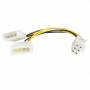 Startech - StarTech.com C�ble adaptateur d'alimentation LP4 vers carte graphique PCI Express � 6 broches de 15 cm - M/M