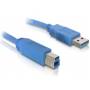 Delock - DELOCK USB3.0 Kabel A -> B St/St 2.00m blau