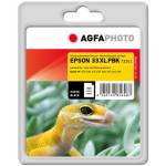 Agfaphoto - - Photo schwarz - kompatibel - Blisterverpackung - wiederaufbereitet - Tintenpatrone (Alternative zu: Epson 33XL, Epson T3361, E [EURO-Version]