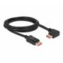 Delock - - DisplayPort-Kabel - DisplayPort (M) gewinkelt bis DisplayPort (M) Verriegelung - DisplayPort 1,4 - 2,0m - unterst�tzt 8K 